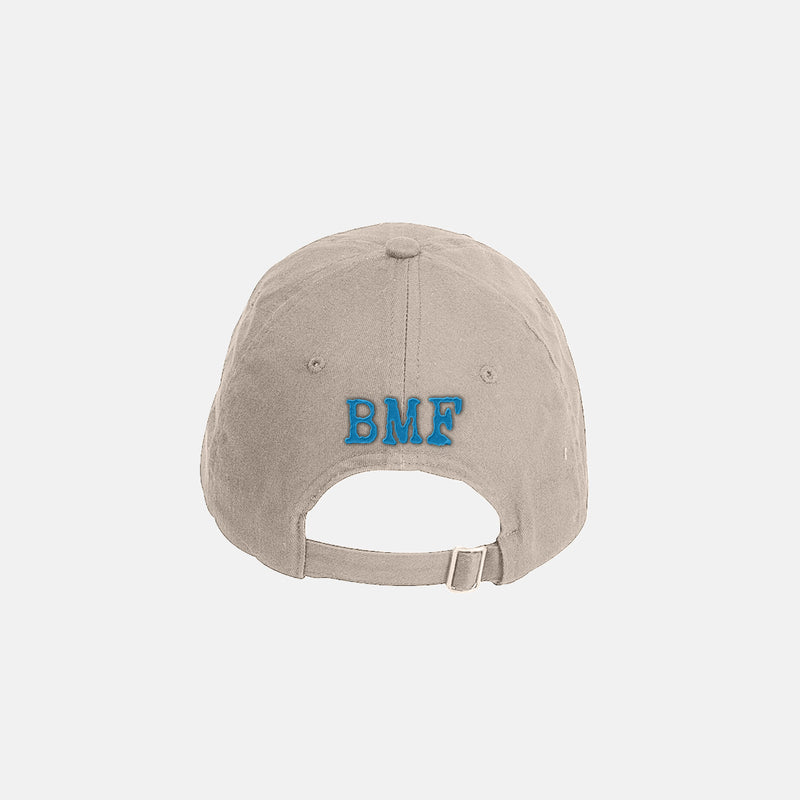 Cyan Blue Embroidered BMF Bunny Baseball Cap