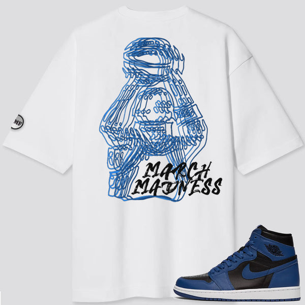 Jordan 1 Dark Marina Blue MM Oversized T-Shirt