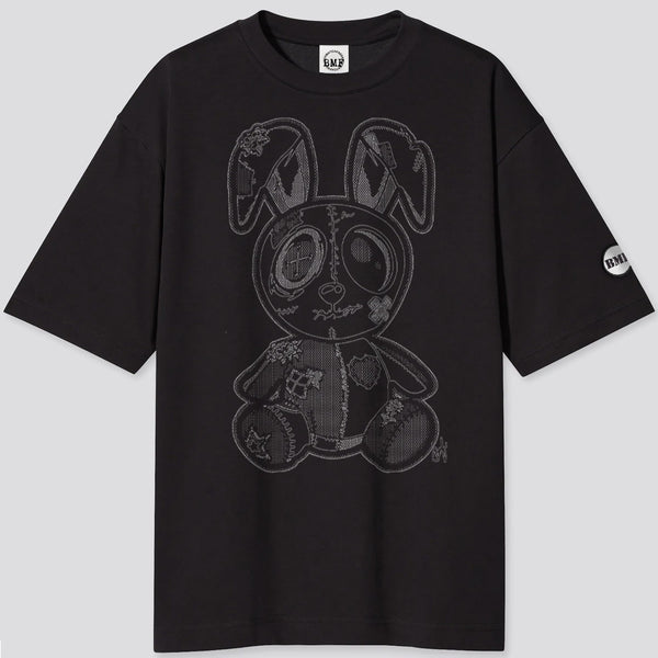 Dotted BMF Bunny Oversized Heavyweight T Shirt