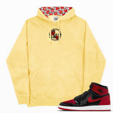 Lady Bug Embroidered BMF Pigment Dyed Hoodie