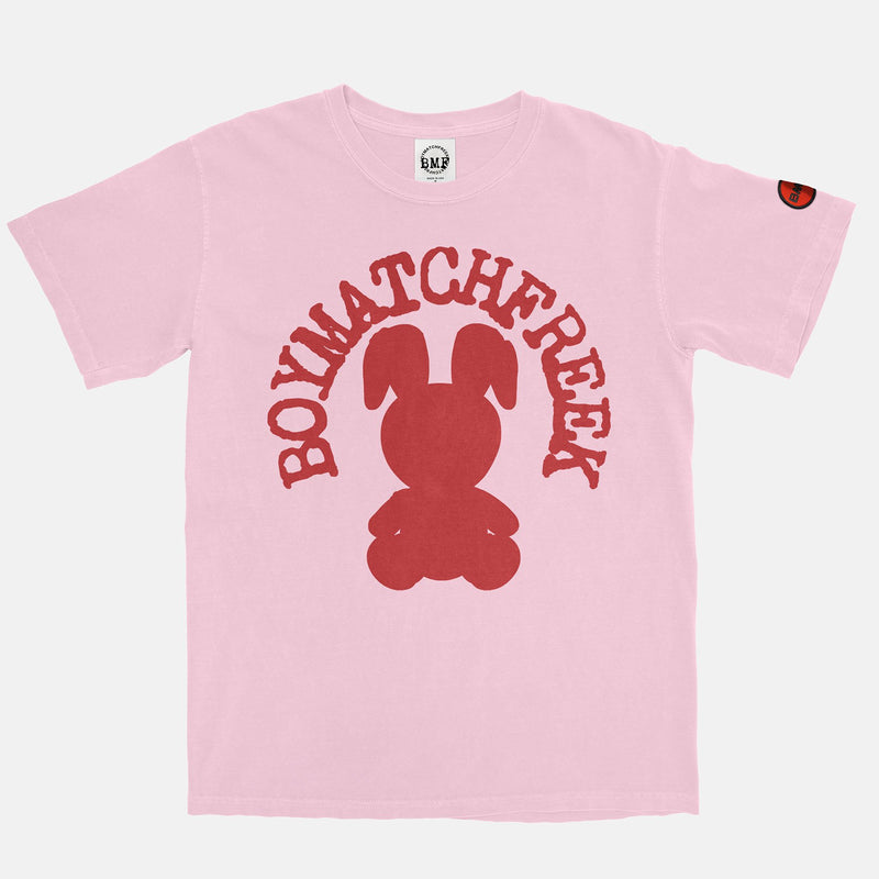 Red BMF Bunny Arc Vintage Wash Heavyweight T-Shirt
