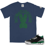 Jordan 3 Pine Green BMF Bunny Arc Vintage Wash Heavyweight T-Shirt