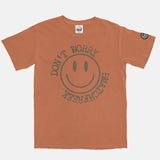 Jordan 1 Dark Mocha BMF Smiley Pigment Dyed Vintage Wash Heavyweight T-Shirt