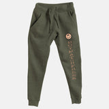 Peach Embroidered BMF Smiley Premium Heather Jogger