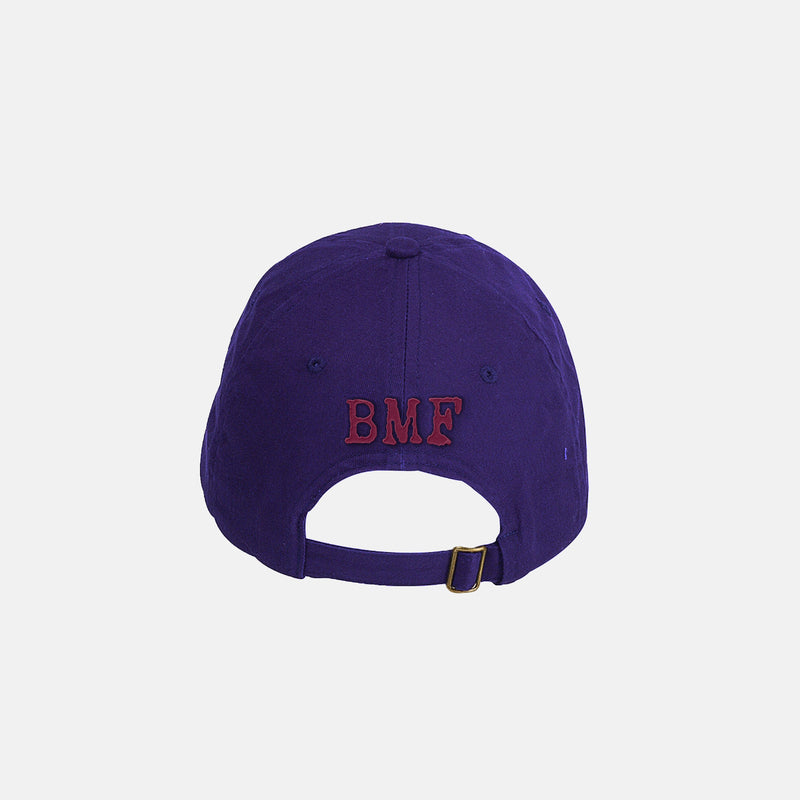 Burgundy Embroidered BMF Bunny Baseball Cap