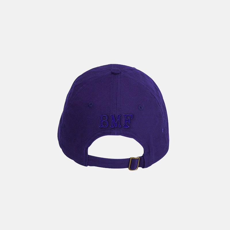 Dark Purple Embroidered BMF Bunny Baseball Cap