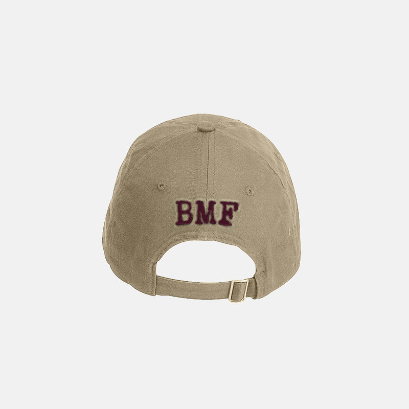 Dark Wine Embroidered BMF Bunny Baseball Cap