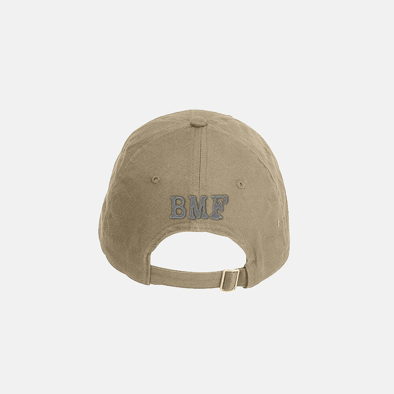 Light Grey Embroidered BMF Bunny Baseball Cap