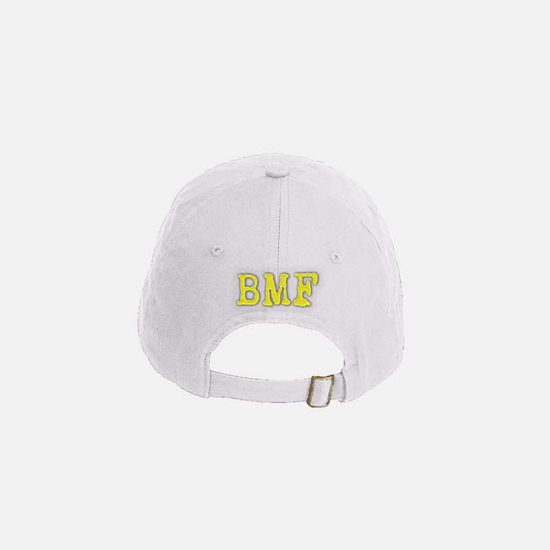 Yellow Embroidered BMF Bunny Baseball Cap