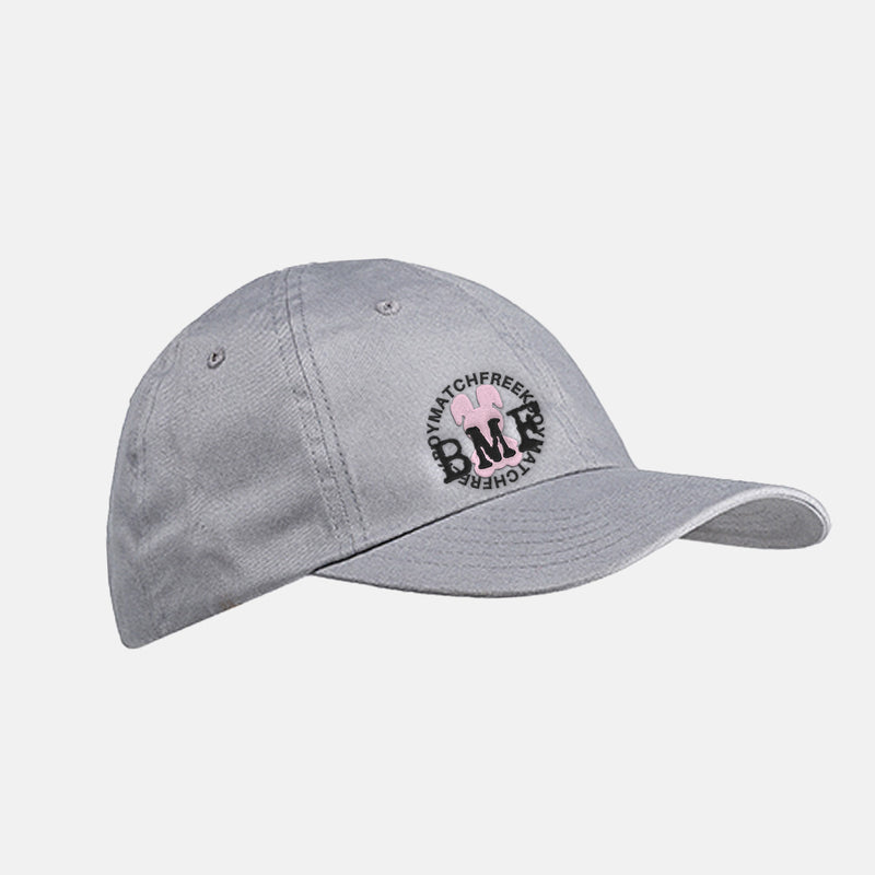 Light Pink Embroidered BMF Bunny Baseball Cap