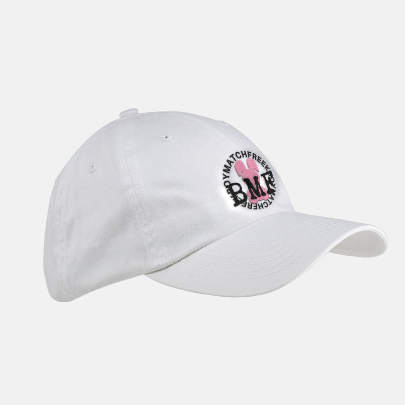 Pink Embroidered BMF Bunny Baseball Cap