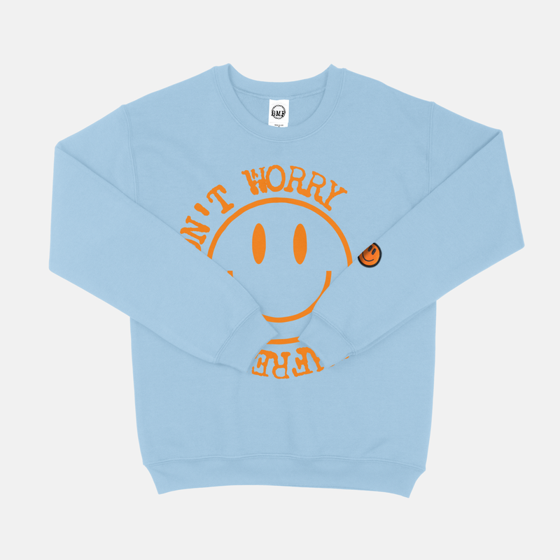 Starfish Orange BMF Smiley Crew Neck