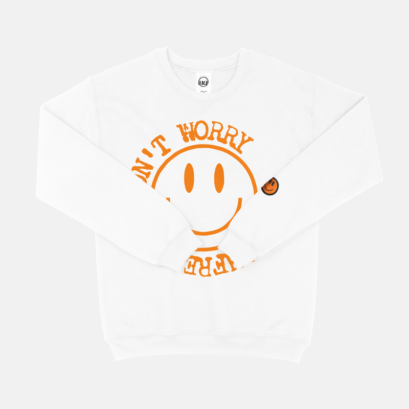 Starfish Orange BMF Smiley Crew Neck