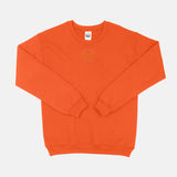 Starfish Orange Embroidered BMF Leopard Head Crew Neck