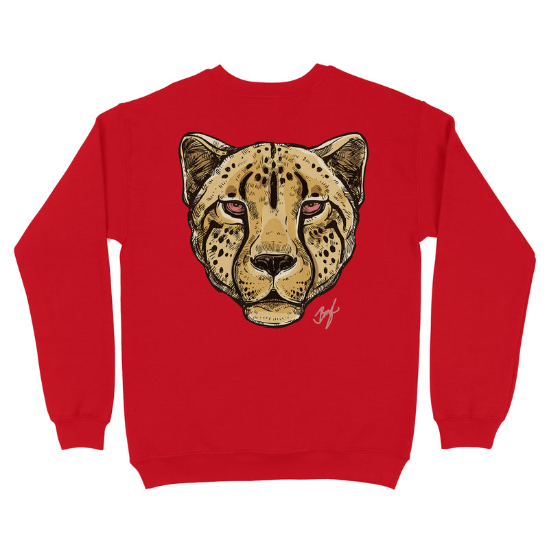 Jordan 1 Rust Pink Embroidered BMF Leopard Head Crew Neck