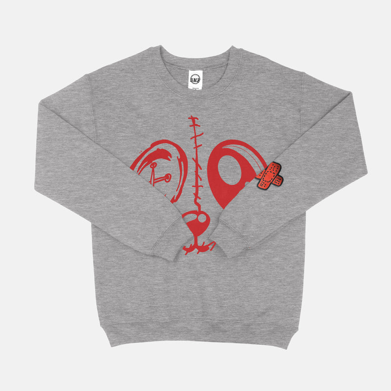 University Red BMF Bunny Face Crew Neck