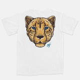 Jordan 3 Varsity Royal Cement Embroidered BMF Leopard Head Vintage Wash Heavyweight T-Shirt