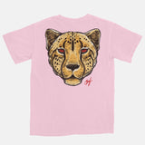 Jordan 1 Bred Toe Embroidered BMF Leopard Head Vintage Wash Heavyweight T-Shirt