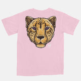 Jordan 13 Purple Embroidered BMF Leopard Head Vintage Wash Heavyweight T-Shirt