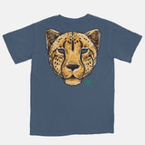 Jordan 1 Incredible Hulk Embroidered BMF Leopard Head Pigment Dyed Vintage Wash Heavyweight T-Shirt