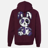 Jordan 1 Purple Court Embroidered BMF Bunny Premium 450 gm. Hoodie