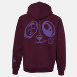 Purple Court Bunny Face Premium 450 gm. Hoodie