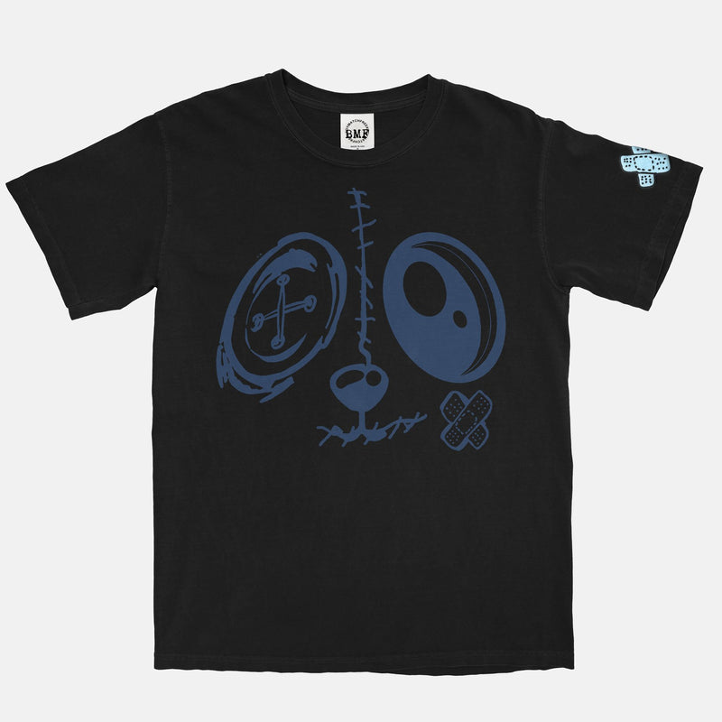 Jordan 1 Obsidian BMF Bunny Face Vintage Wash Heavyweight T-Shirt