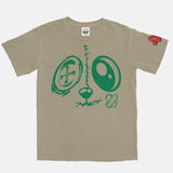 Pine Green Red BMF Bunny Face Pigment Dyed Vintage Wash Heavyweight T-Shirt