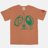 Pine Green Red BMF Bunny Face Pigment Dyed Vintage Wash Heavyweight T-Shirt