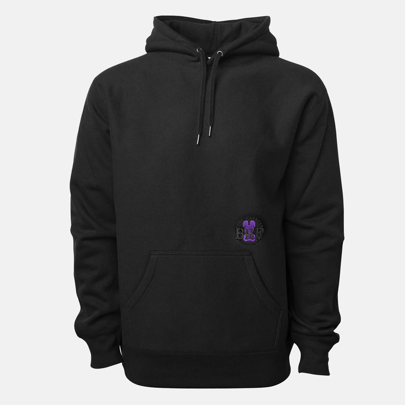 Jordan 1 Purple Court Embroidered BMF Bunny Premium 450 gm. Hoodie