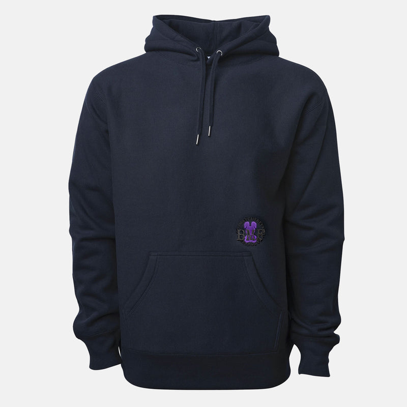 Jordan 1 Purple Court Embroidered BMF Bunny Premium 450 gm. Hoodie