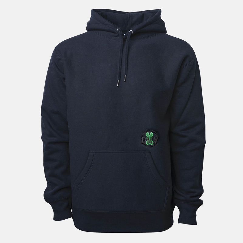 Jordan 13 Lucky Green Embroidered BMF Bunny Premium 450 gm. Hoodie