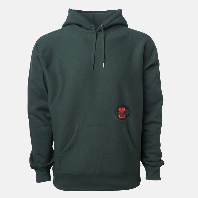 Jordan 1 Lucky Green Red Embroidered BMF Bunny Premium 450 gm. Hoodie