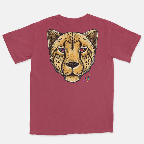 Jordan 1 J Balvin Embroidered BMF Leopard Head Pigment Dyed Vintage Wash Heavyweight T-Shirt