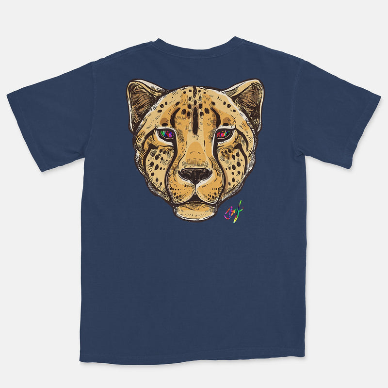 Jordan 1 J BalvinEmbroidered BMF Leopard Head Vintage Wash Heavyweight T-Shirt