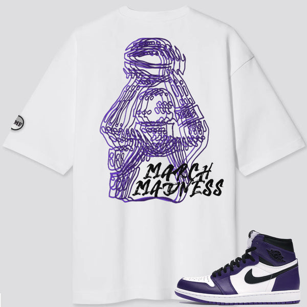 Jordan 1 Purple Court MM Oversized T-Shirt