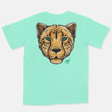 Jordan 13 Lucky Green Embroidered BMF Leopard Head Vintage Wash Heavyweight T-Shirt