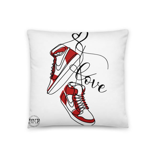 Jordan 1 Bred Valentine Pillow