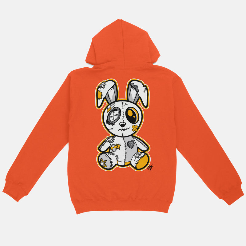 Jordan 3 Laser Orange Embroidered Bunny Pullover Hoodie
