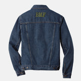 Grass embroidered BMF Bunny Face denim jacket