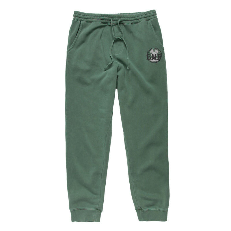 Embroidered Light Grey BMF Bunny Pigment Dyed Joggers