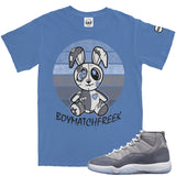 Jordan 11 Cool Grey BMF Bunny Vintage Wash Heavyweight T-Shirt