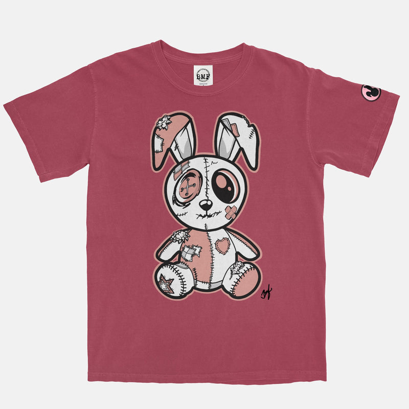 Jordan 1 Rust Pink BMF Bunny Pigment Dyed Vintage Wash Heavyweight T-Shirt