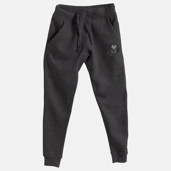 Light Grey Embroidered BMF Bunny Premium Jogger