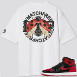 Jordan 1 Patent Bred BMF Ladybug Oversized T- Shirt