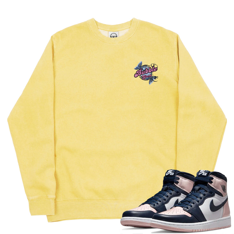 Jordan 1 Atmosphere Bubblegum BMF Pigment Dyed Crew Neck