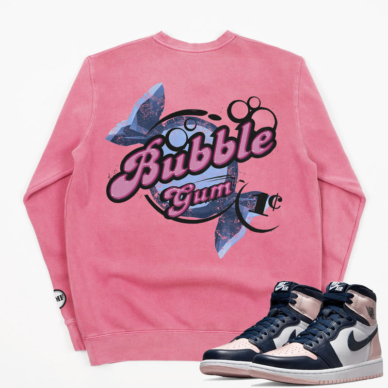 Jordan 1 Atmosphere Bubblegum BMF Pigment Dyed Crew Neck