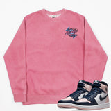 Jordan 1 Atmosphere Bubblegum BMF Pigment Dyed Crew Neck