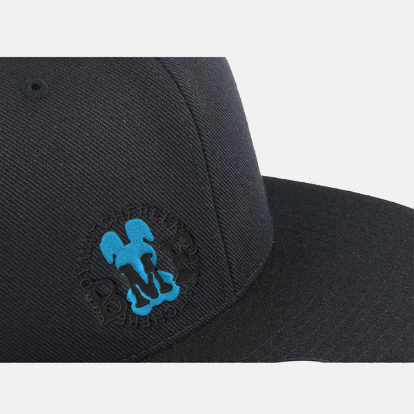 Cyan Blue Embroidered BMF Bunny premium snapback Cap