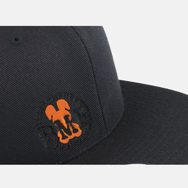 Orange Embroidered BMF Bunny premium snapback Cap